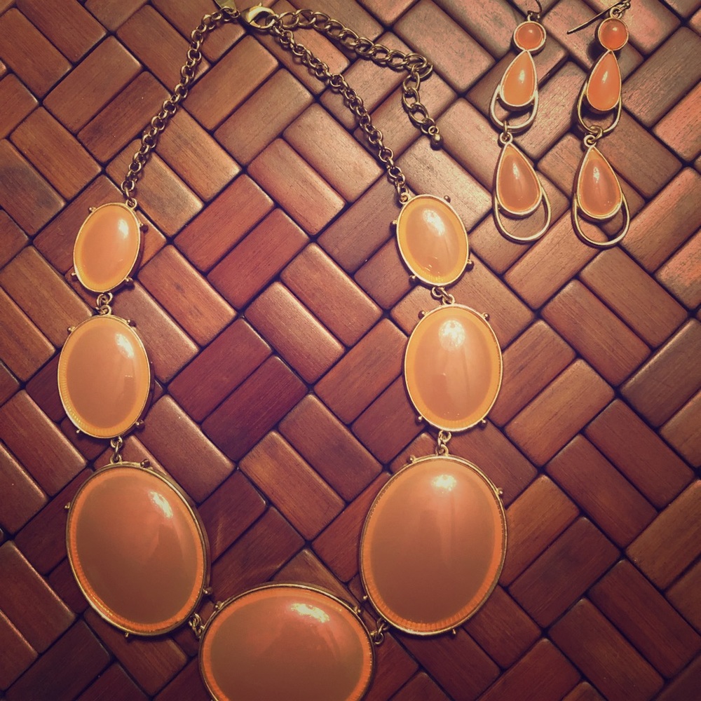 Woman’s necklace and earring set